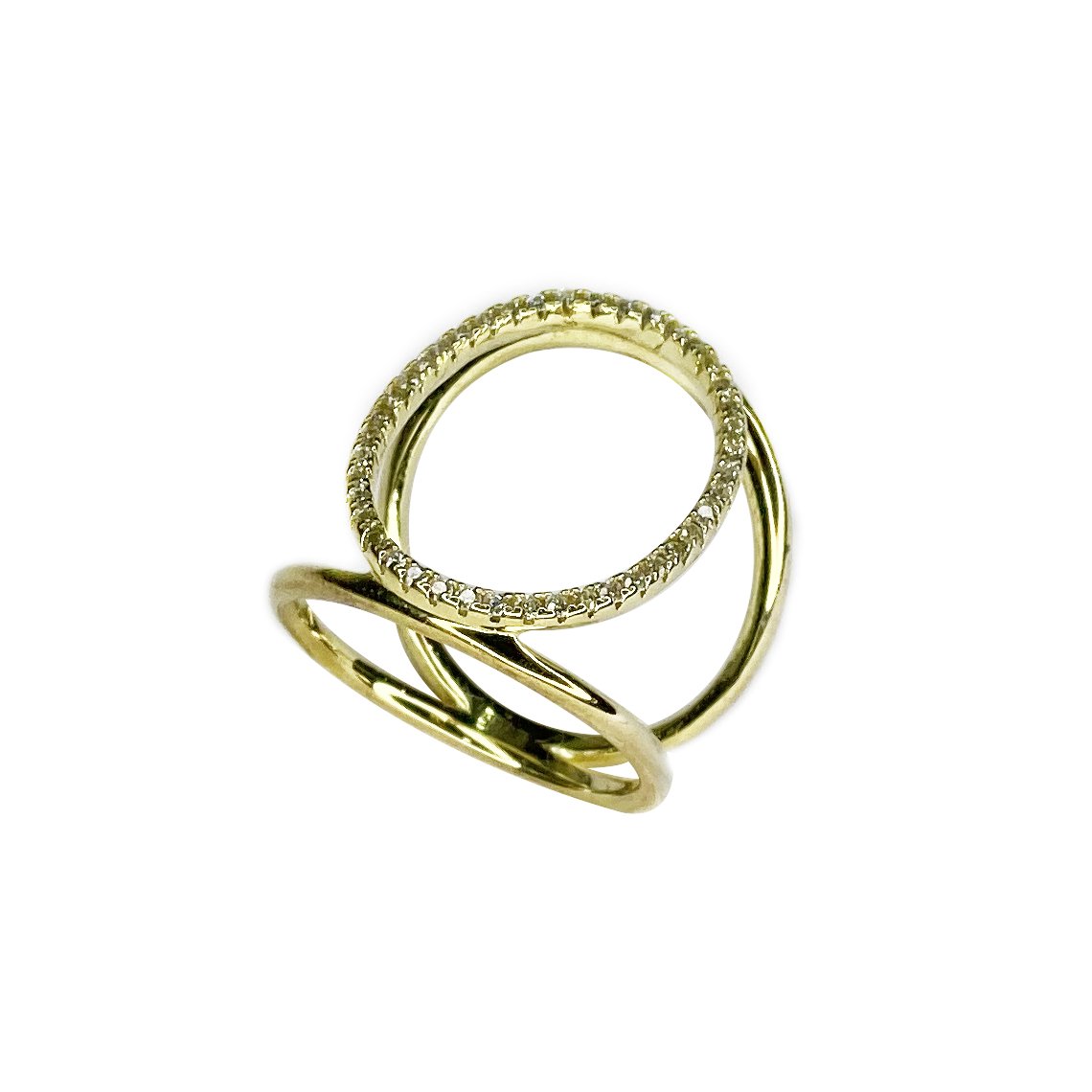 3 Circles Gold Ring