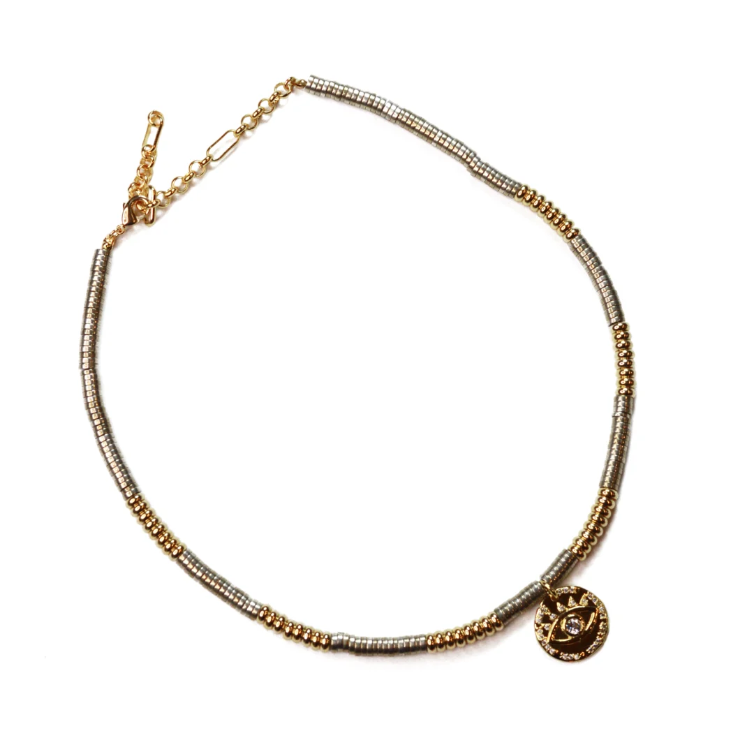 Hematite Evil Eye