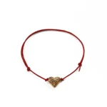 Leather Gold Heart