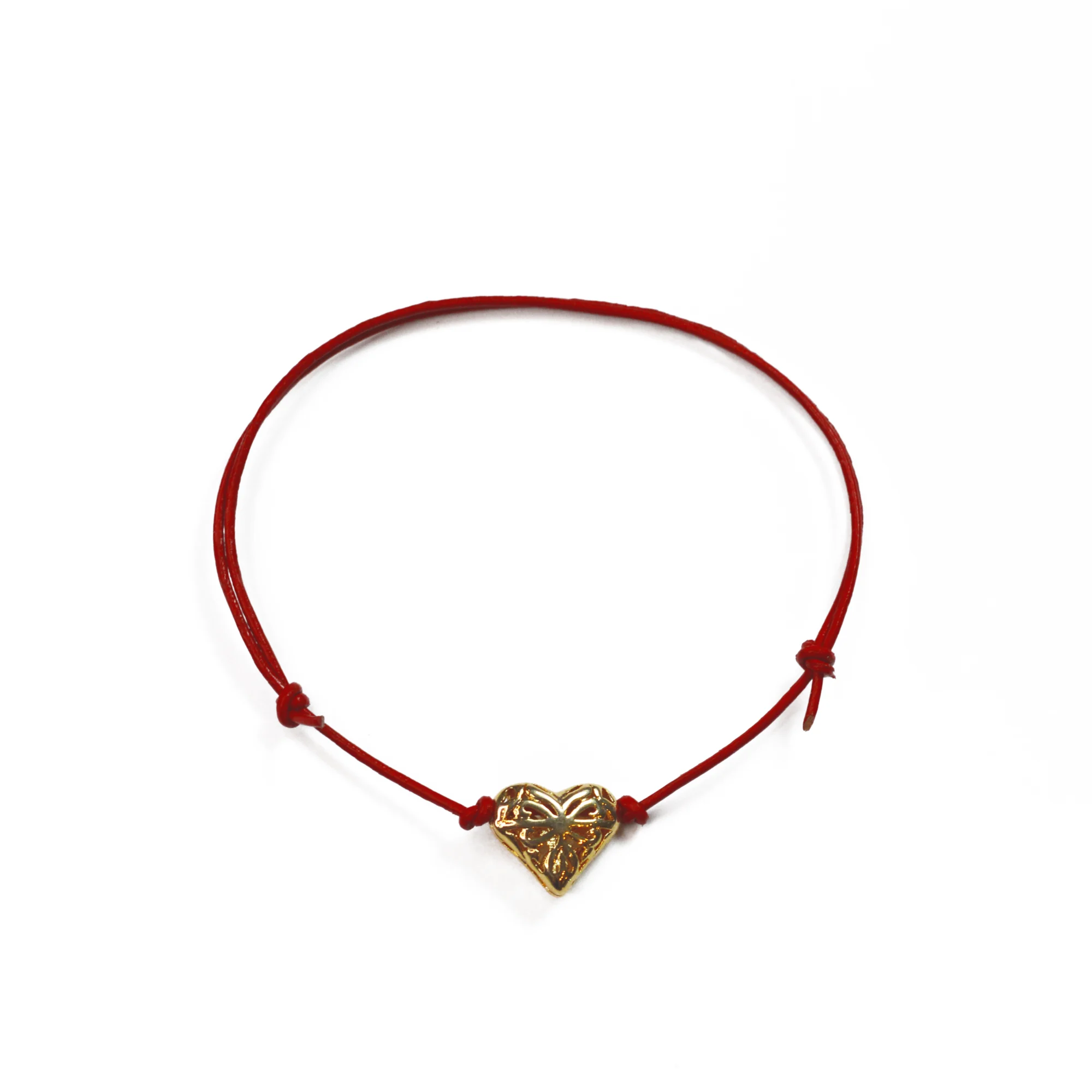 Leather Gold Heart