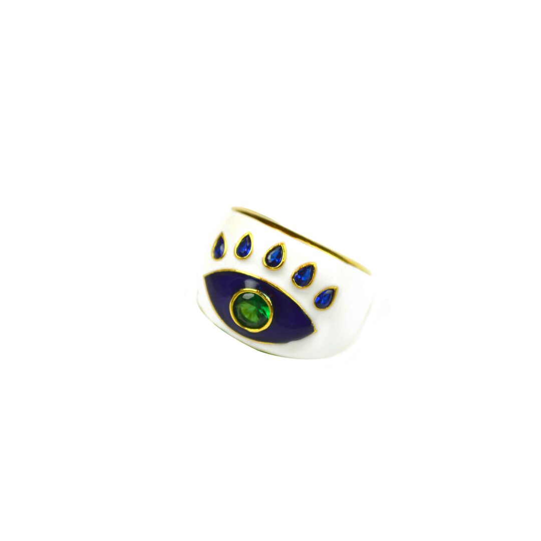 White Tribal Eye