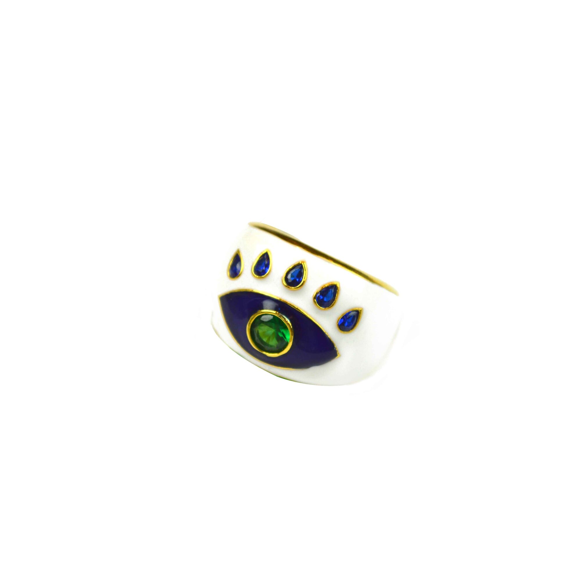 White Tribal Eye