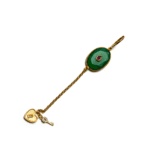 Green Onyx Heart & Key