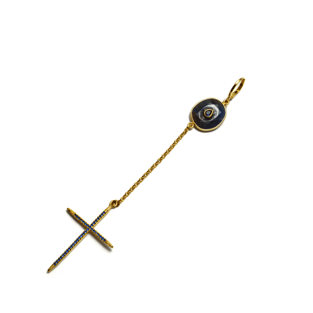 Blue Sapphire Cross
