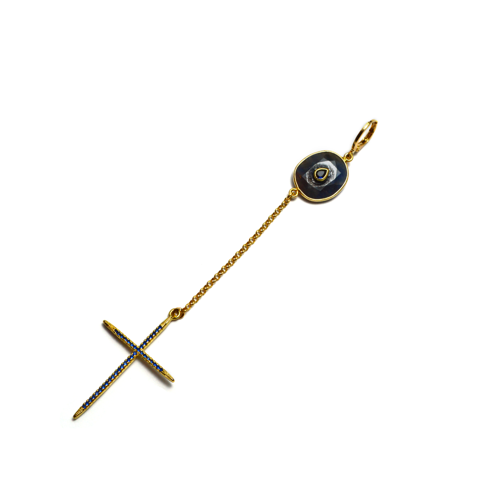 Blue Sapphire Cross
