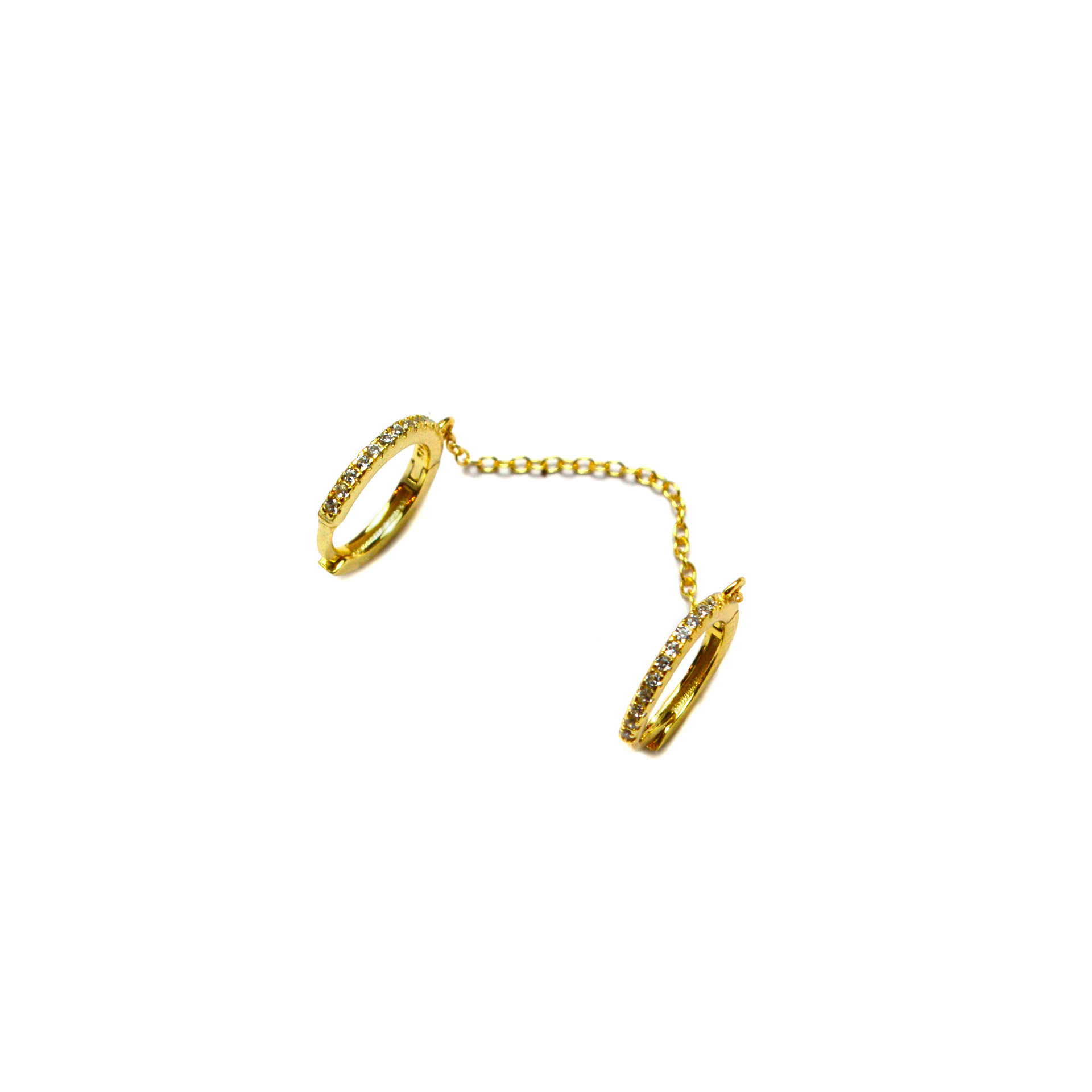 Double Sparkle Hoops