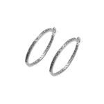 Silver Sparkle Hoop
