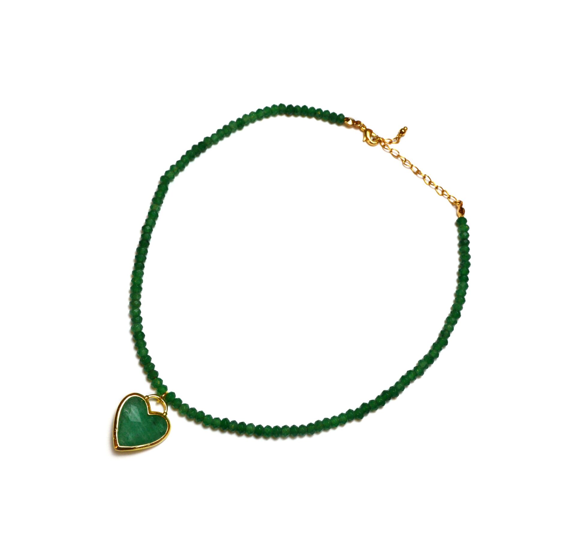 Heart of Green Agate