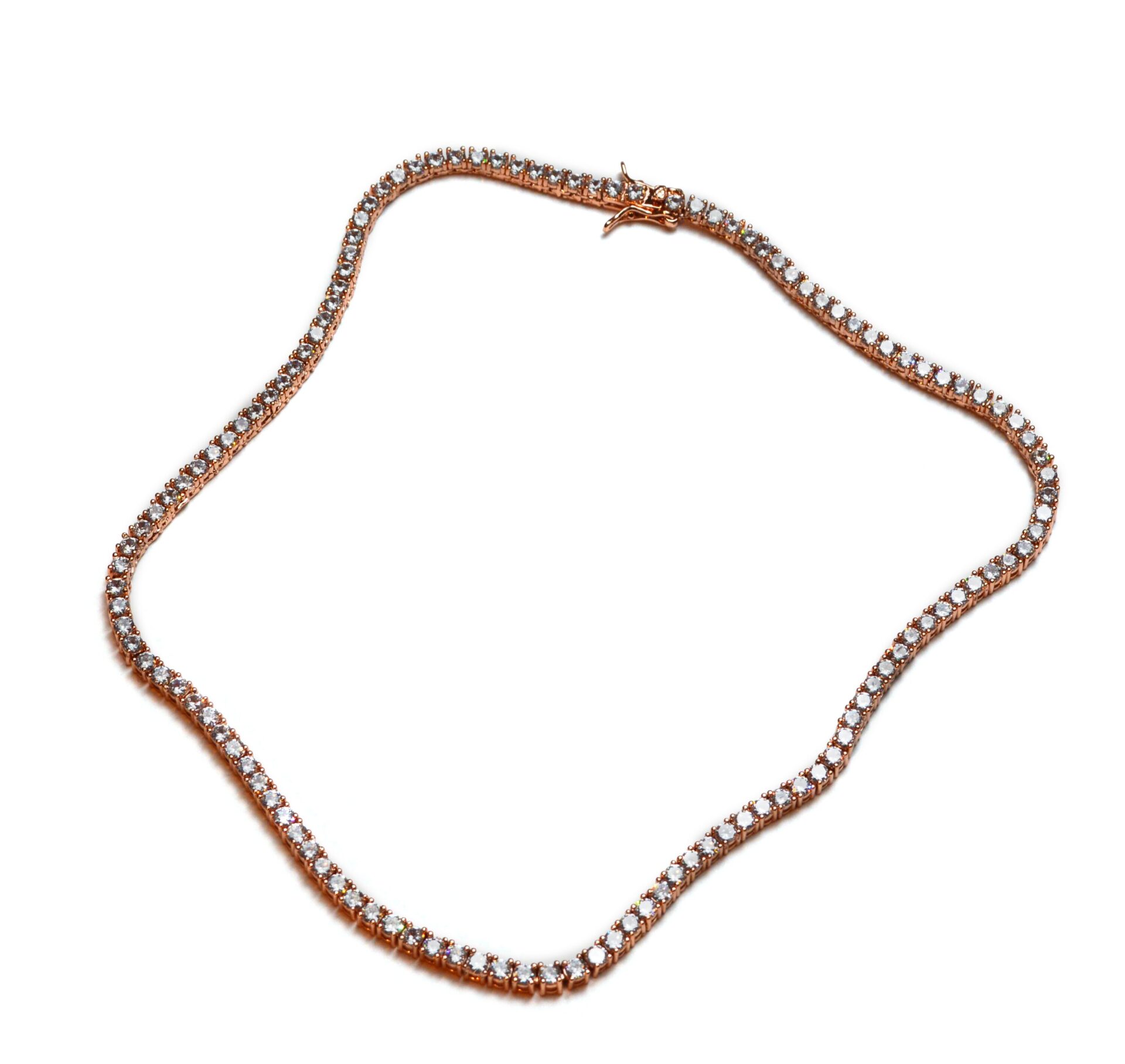 Rose Gold Zircon Tennis