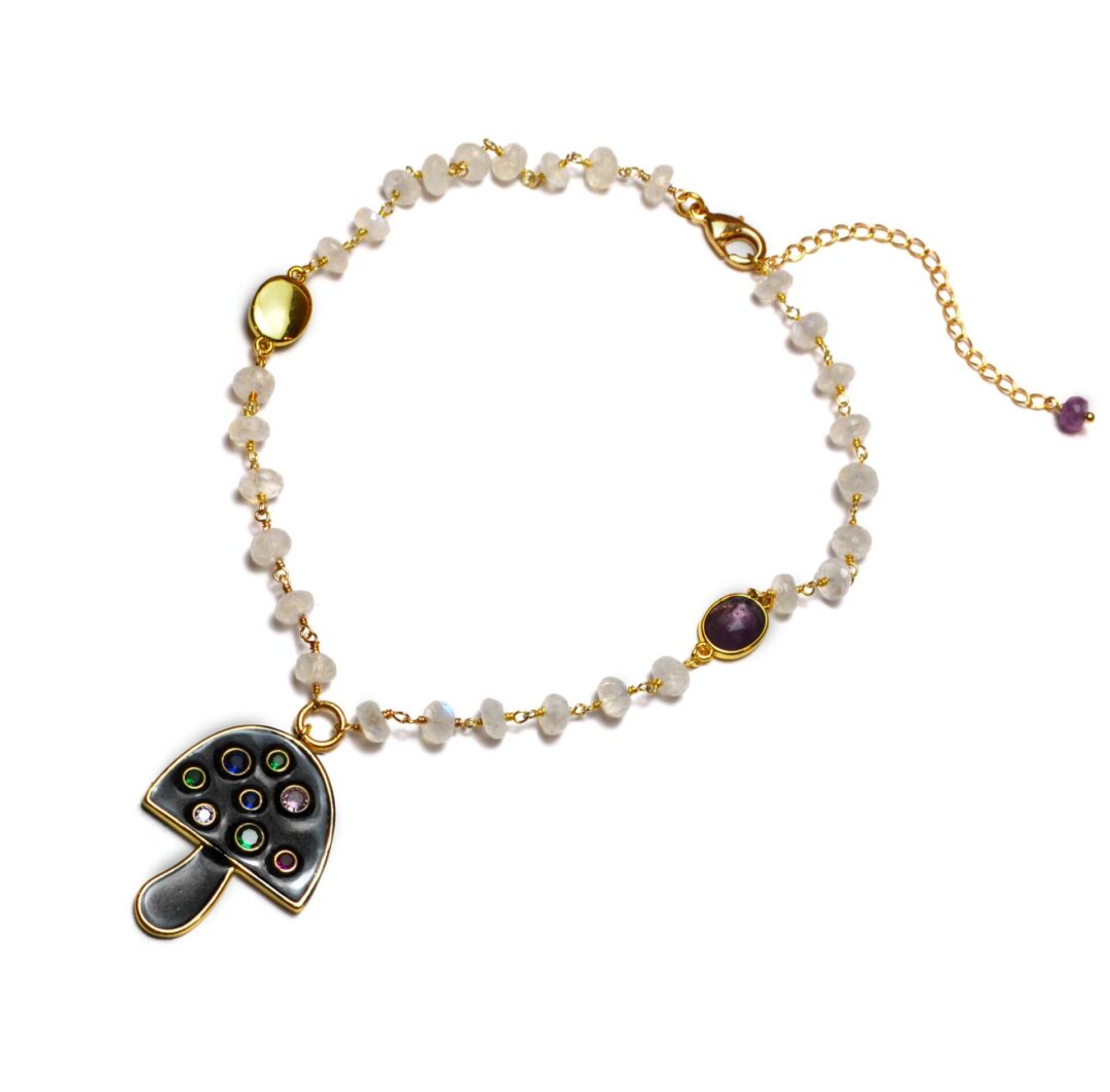 Amethyst Mushroom Moonstone