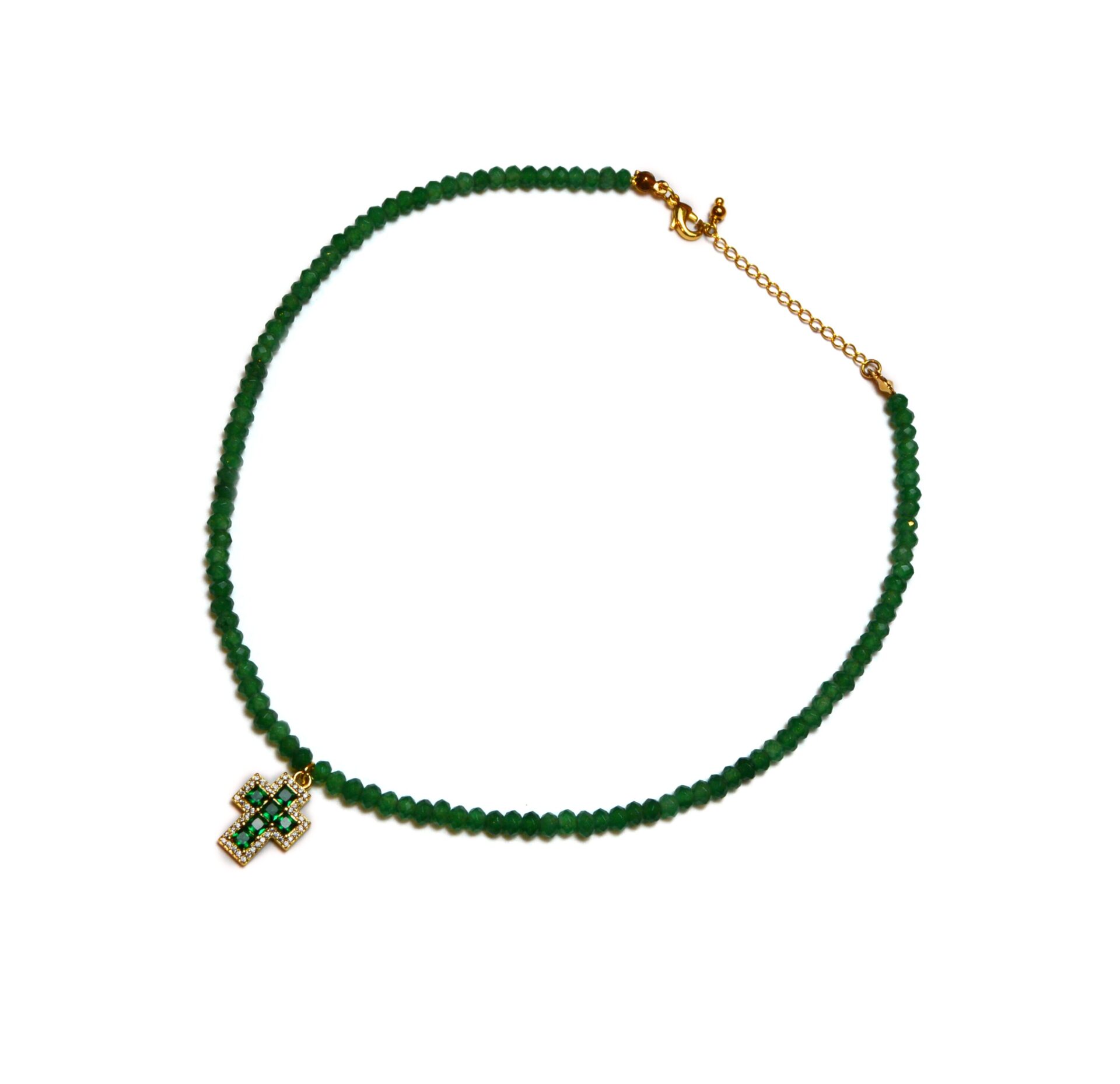 Cross of Green Agate
