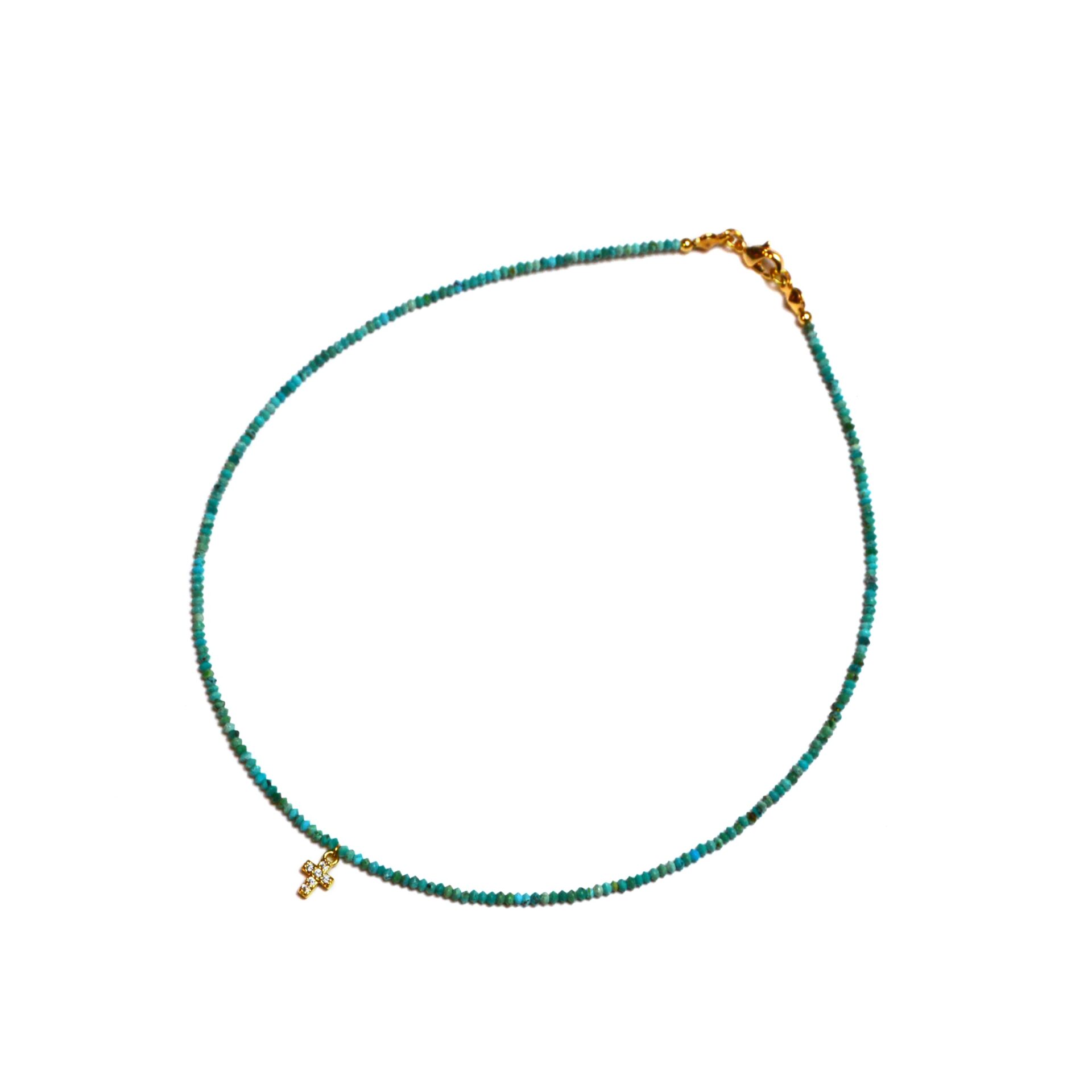 Mini Turquoise Cross