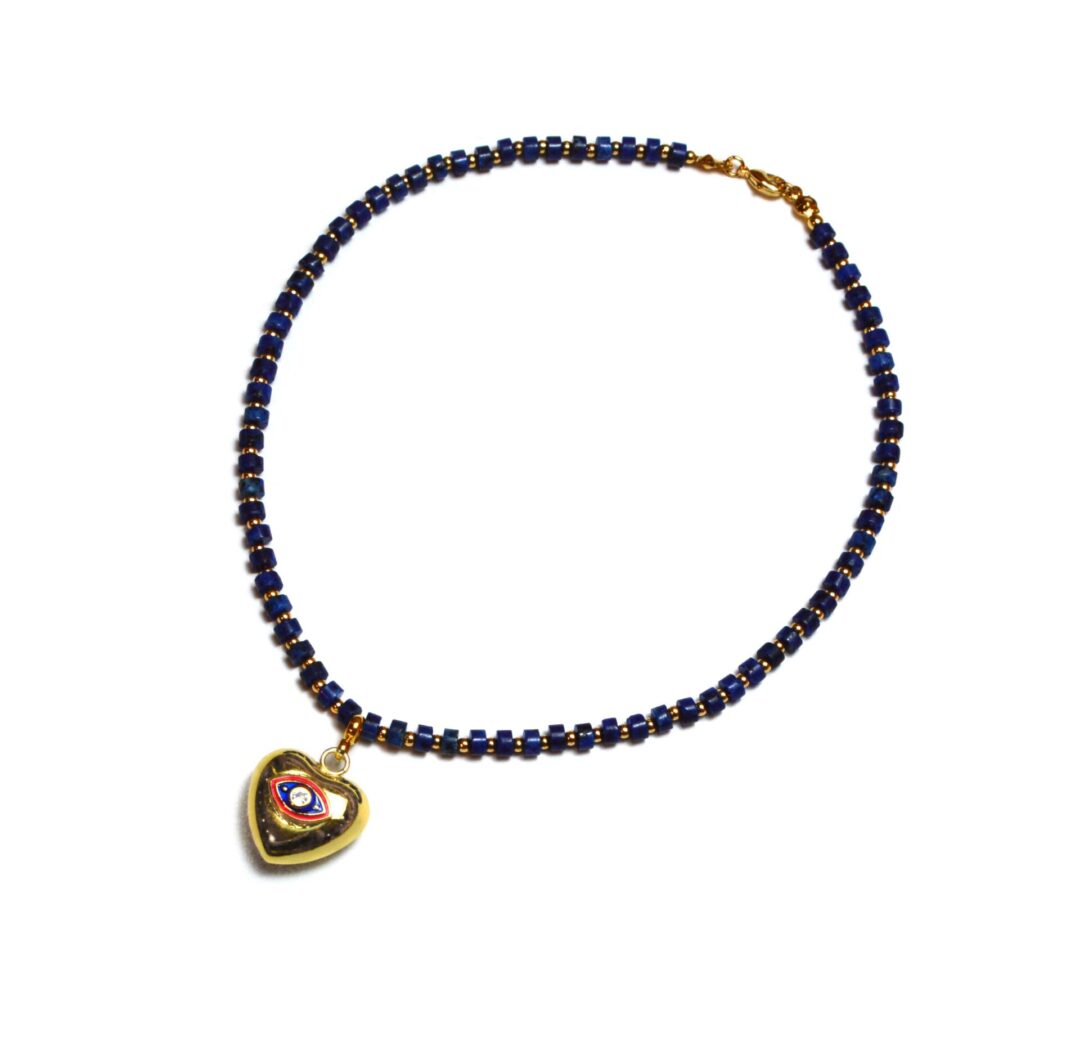 Combined Lapis Lazuli Heart