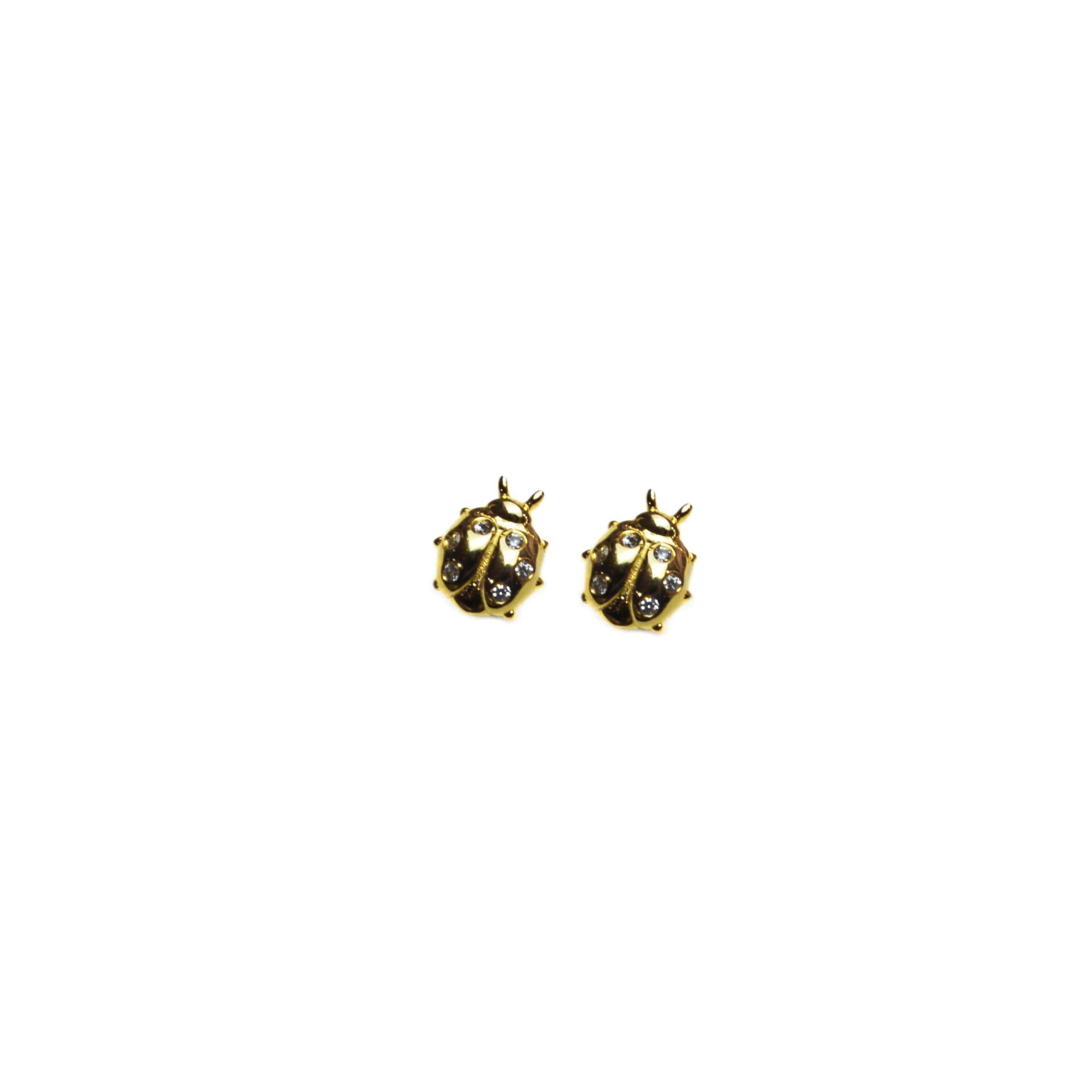 Golden Malachite Studs