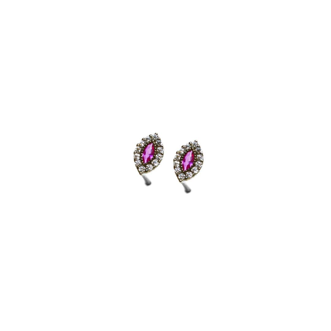 Fuchsia Eye Studs