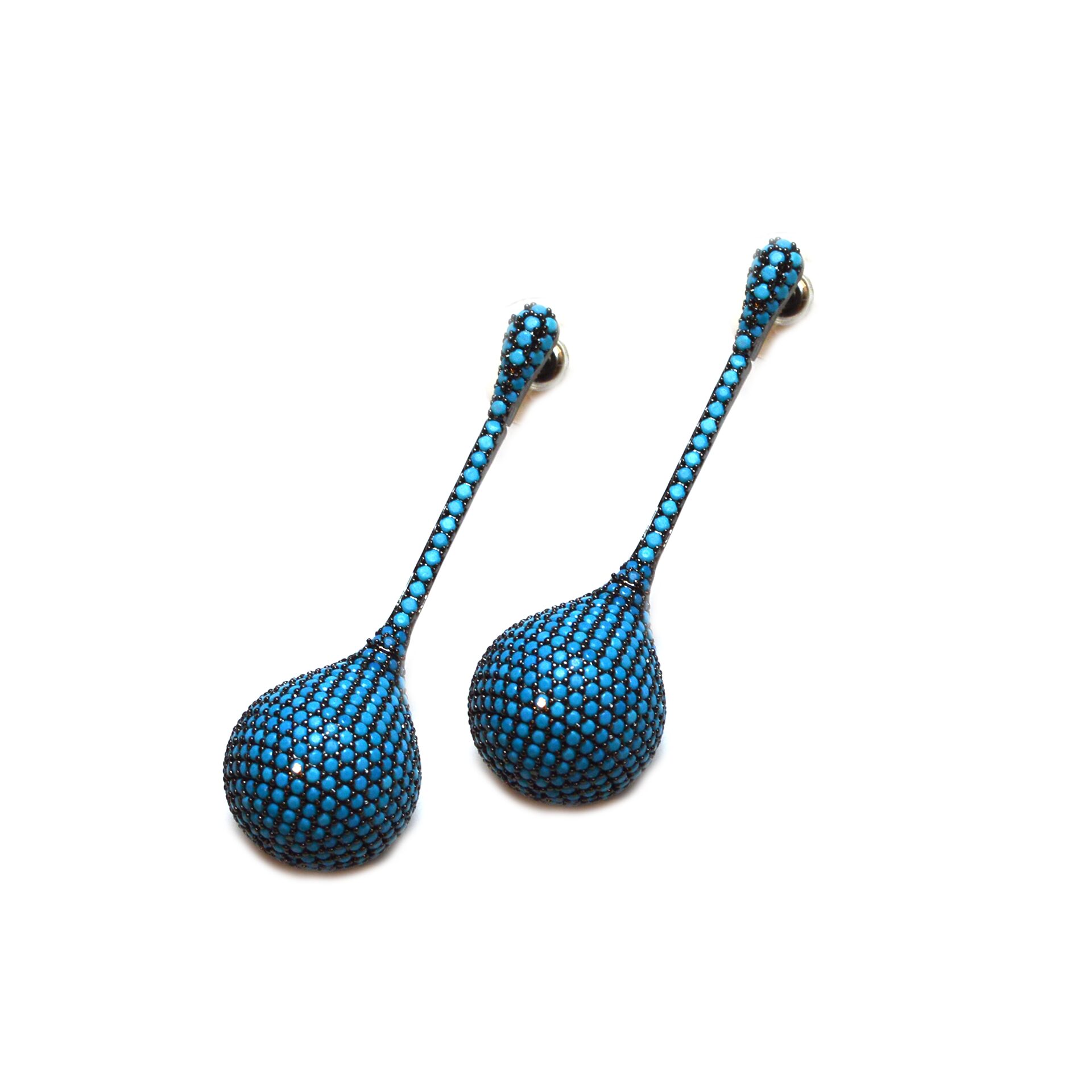 Turquoise Zircon Drop