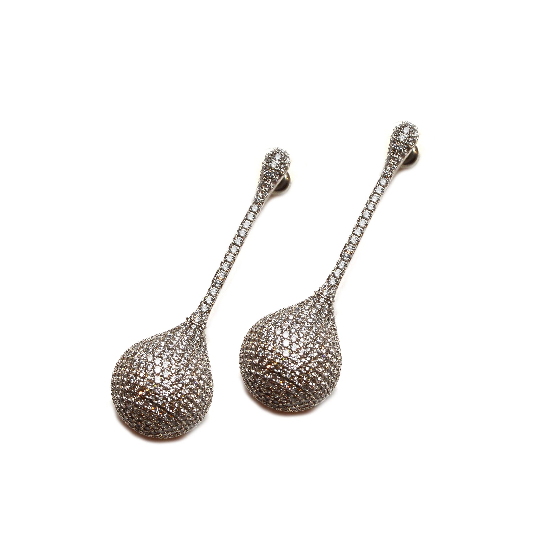 Silver Zircon Drop