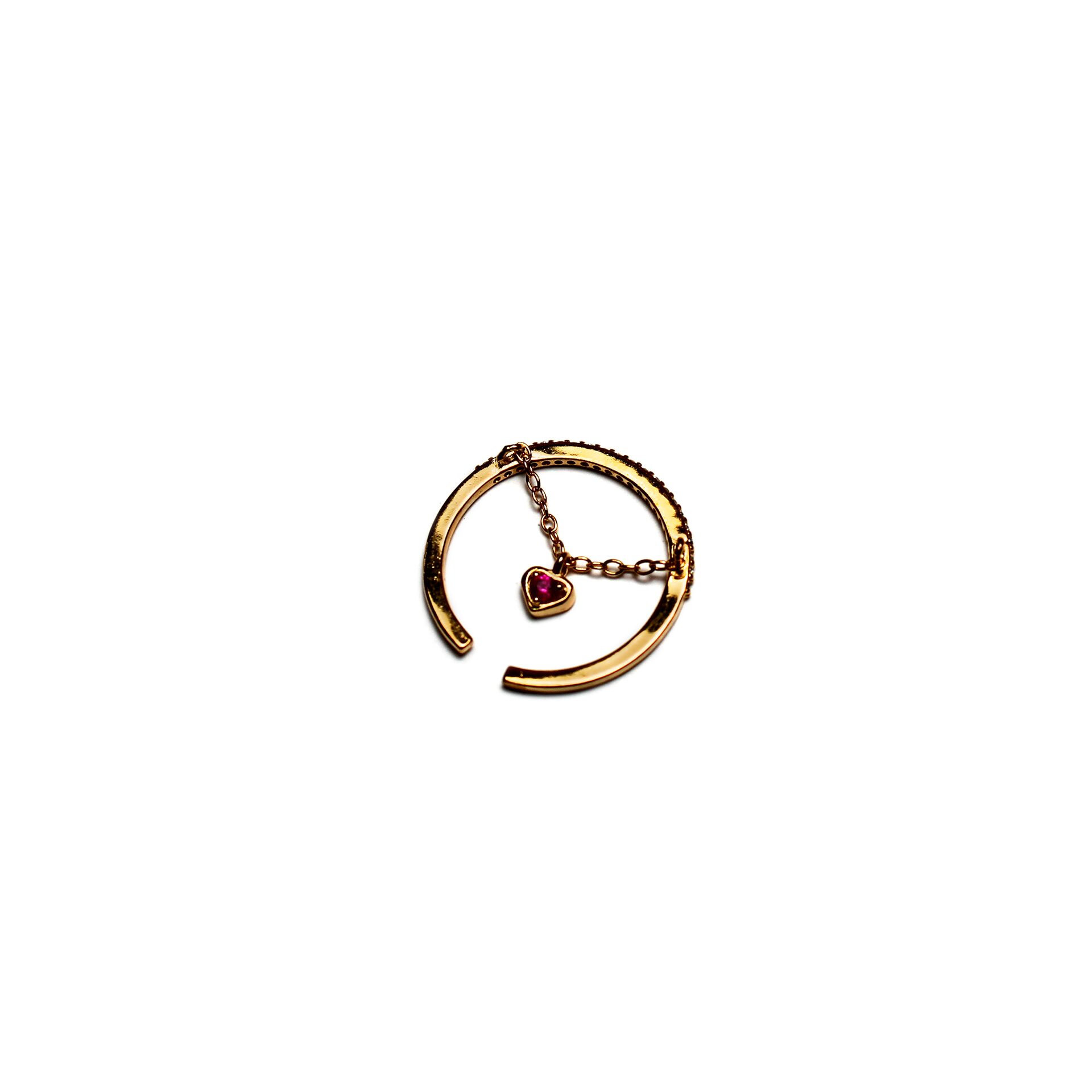 Adjustable Heart Zircon