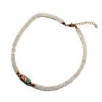 White Quartz Multi-Color Charm