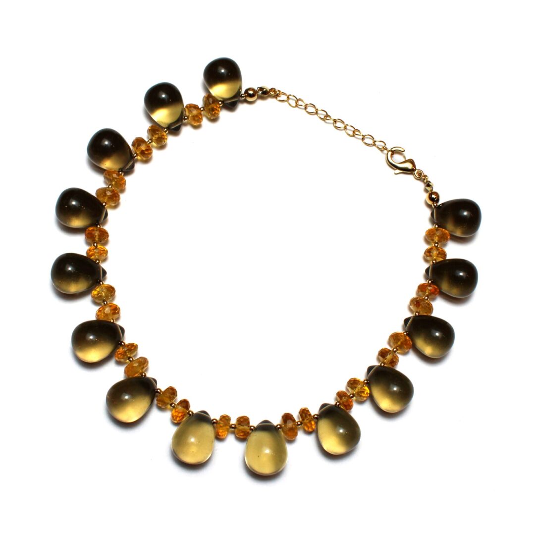 Citrine & Smoky Quartz Drops