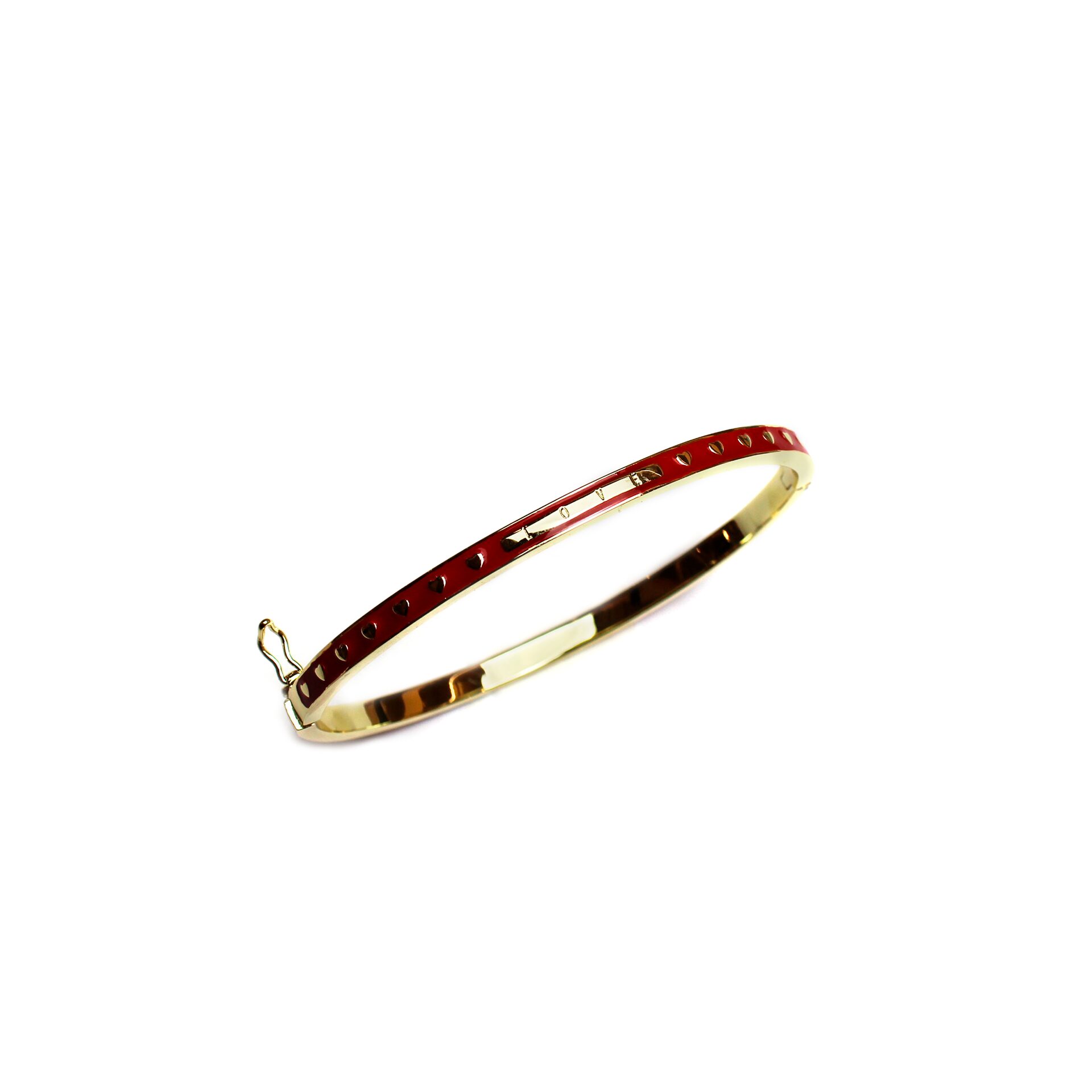 Fine Red Enamel "Love"