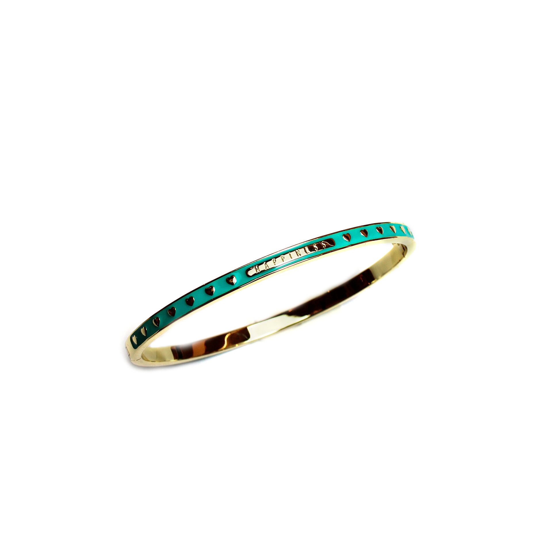 Fine Turquoise Enamel "Happiness"