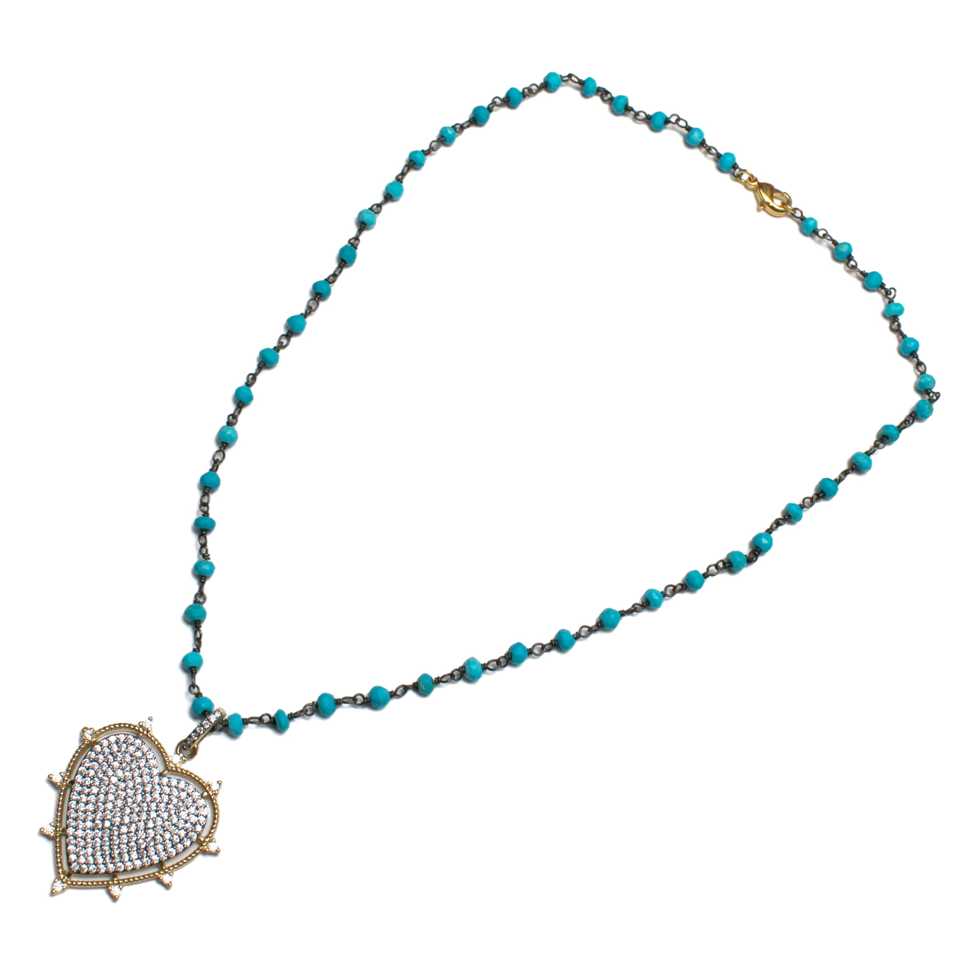 Sparkling Heart Turquoise