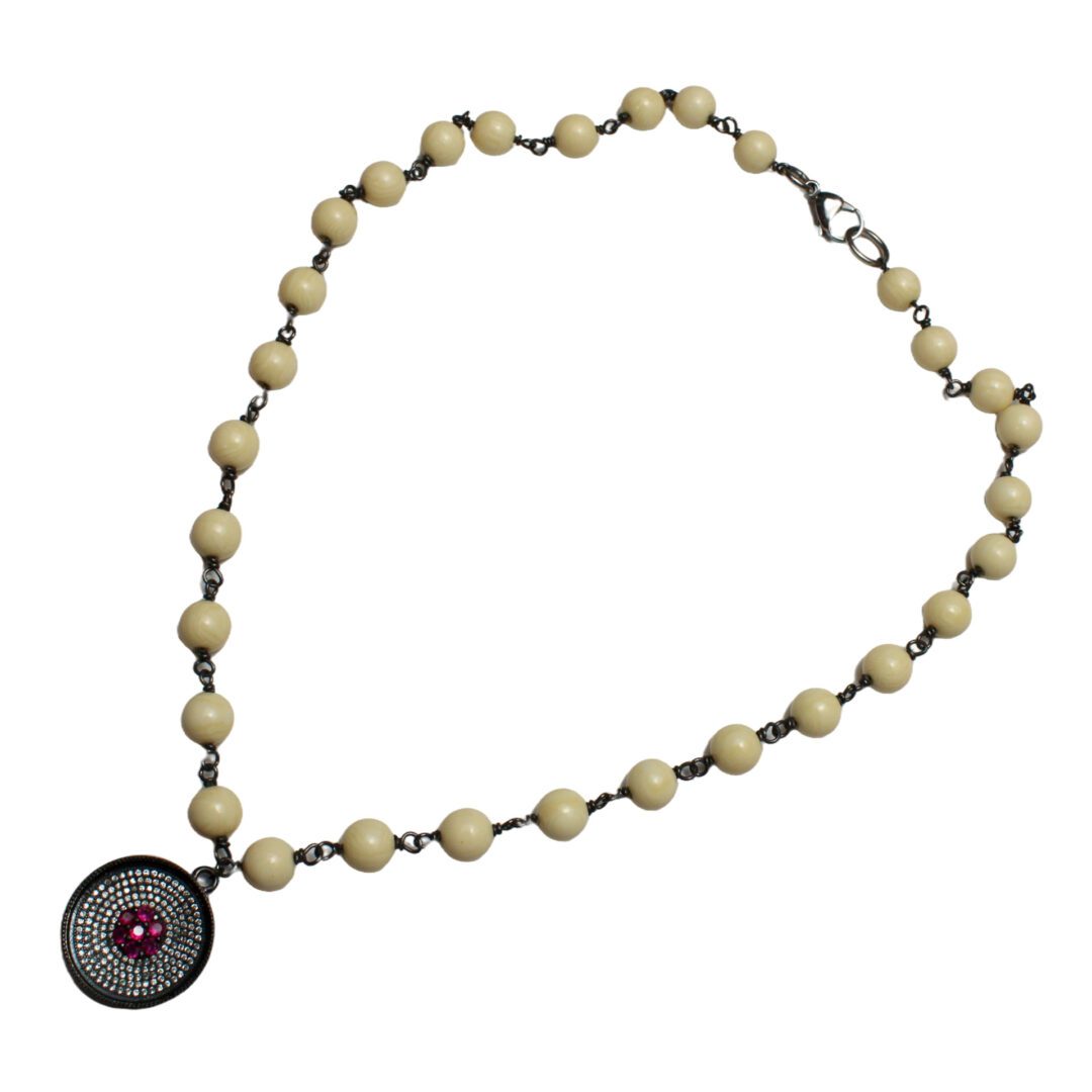 Rose Crystal Charm