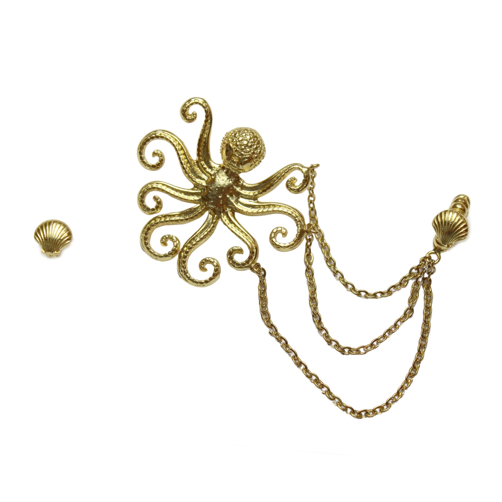 Golden Octopus Cuff