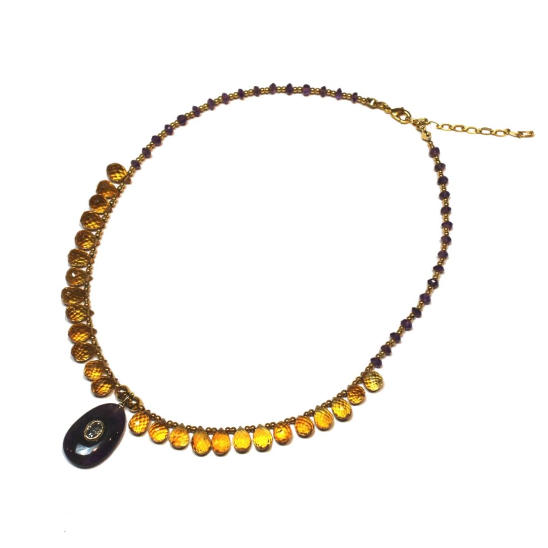 Golden Amethyst Glow