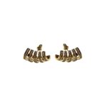 Golden Ripple Hoops