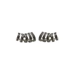 Silver Ripple Hoops