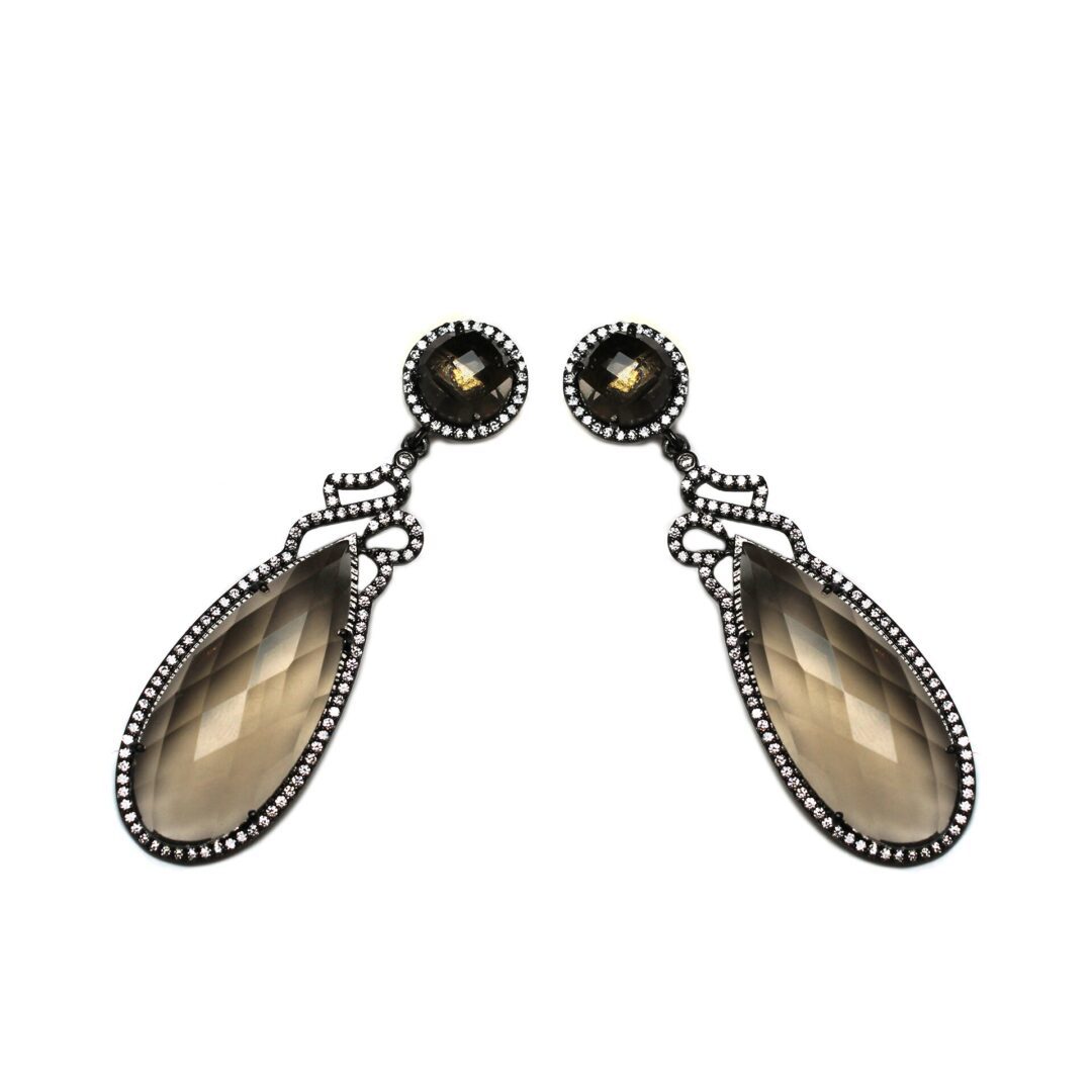 Smoky Quartz Drop