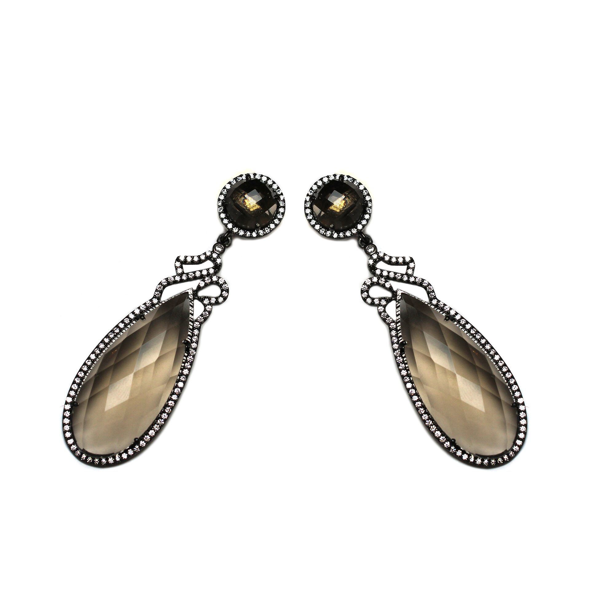Smoky Quartz Drop