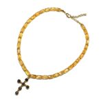 Citrine Lapis Cross