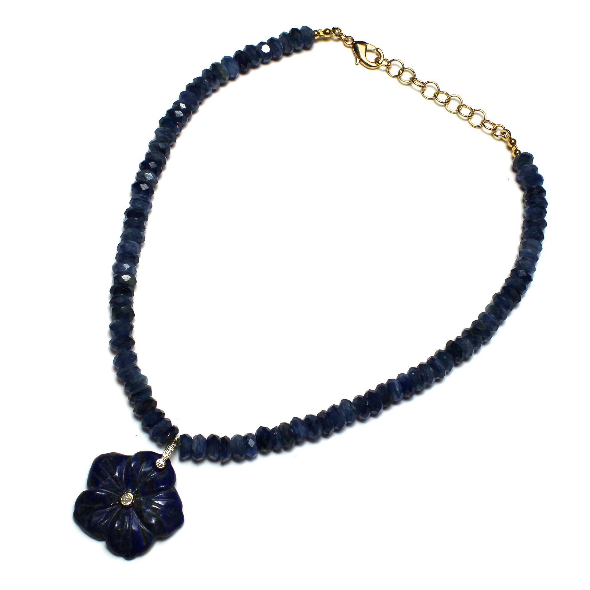Kyanite Lapis Flower